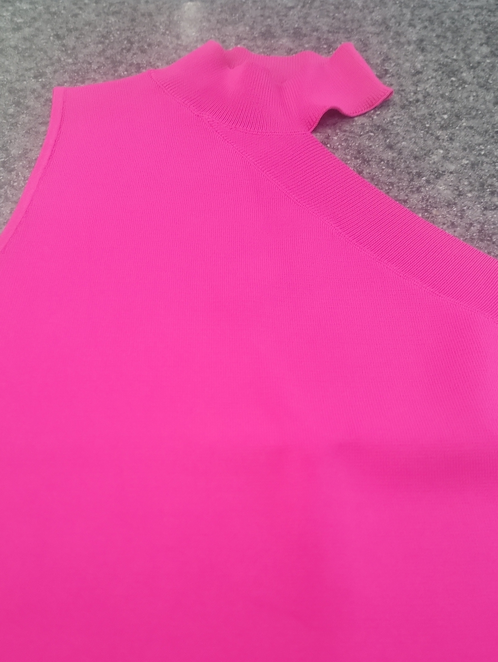 INC International Concepts Hot Pink One-Shoulder Tank Top